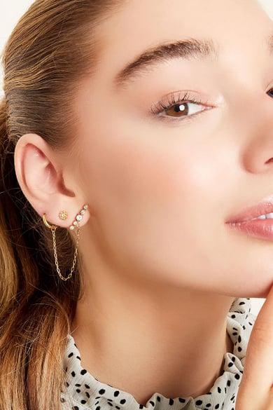 Pendientes de acero inoxidable Plata h5 Imagen2